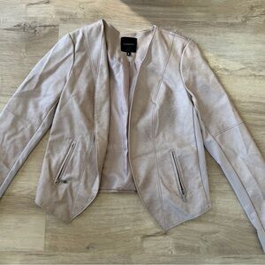 Dynamite brand Light Blush Leather Jacket